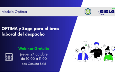 Webinar: Optima y Sage para el Área Laboral del Despacho 24 Oct 2023